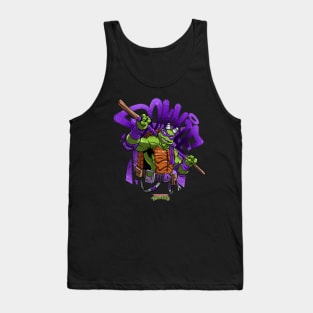 Teenage Mutant Ninja Turtle Donnie - Graffiti Cartoon Tank Top